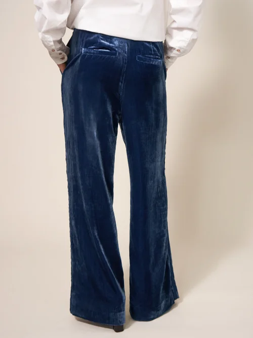 Jenny Samthose mit weitem Bein - Dunkelblau - 38 Bild 3