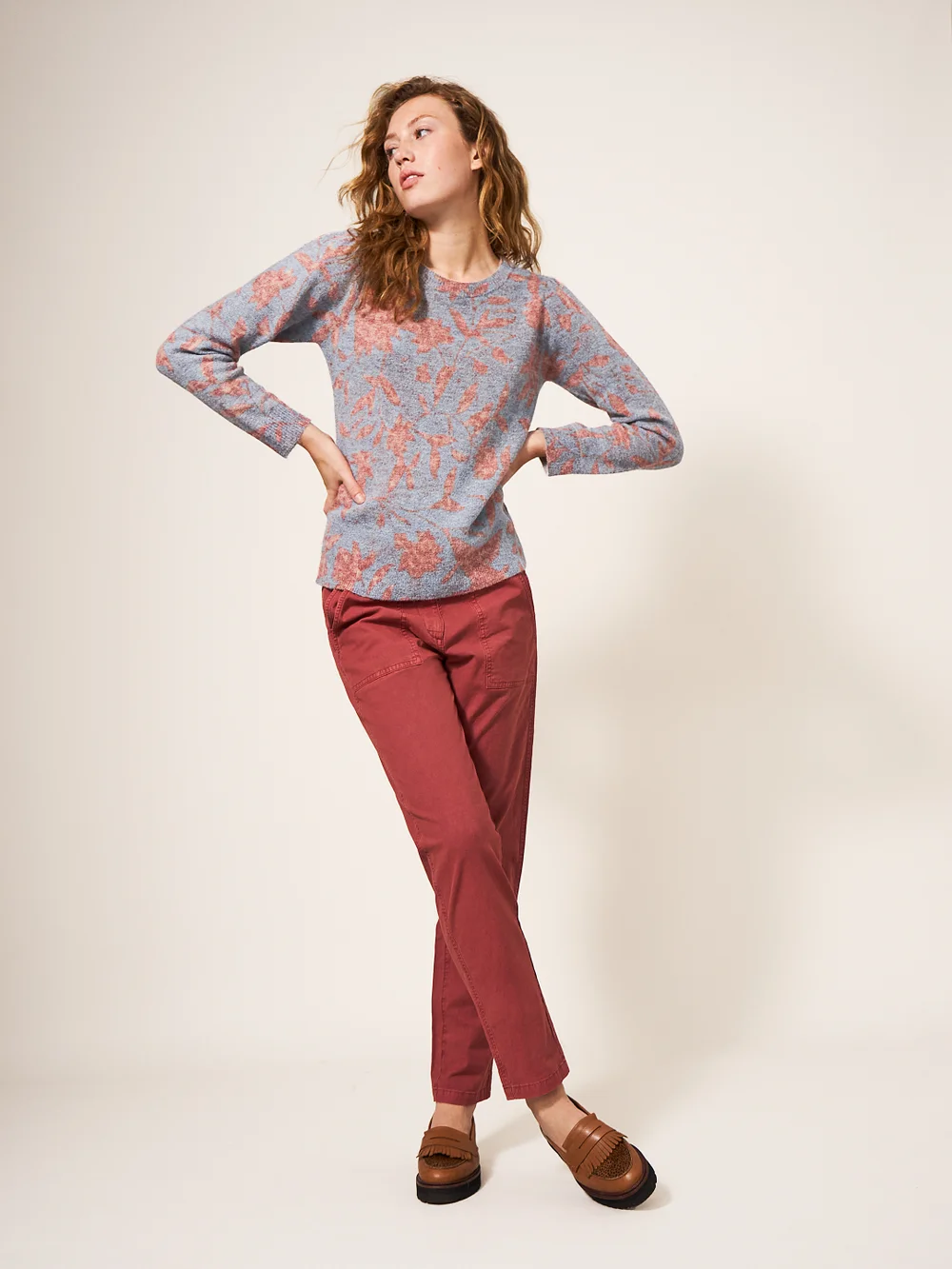 Julie Pullover - Rot Mehrfarbig - 34 Bild 1
