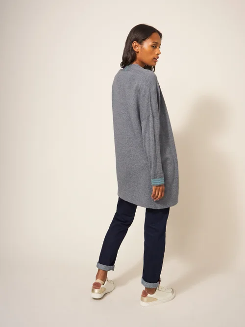 Laura Lange Strickjacke - Grau Meliert - 34 Bild 3