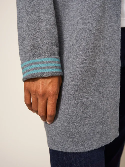 Laura Lange Strickjacke - Grau Meliert - 34 Bild 2