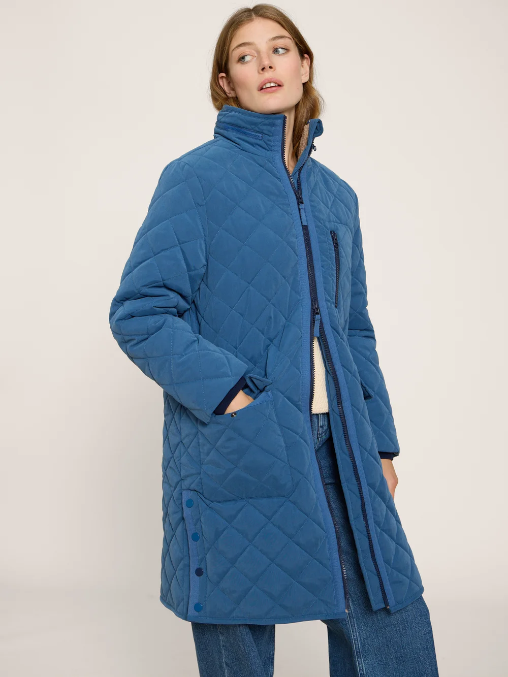 Luckie Steppmantel - Mittelblau - 44 Bild 1