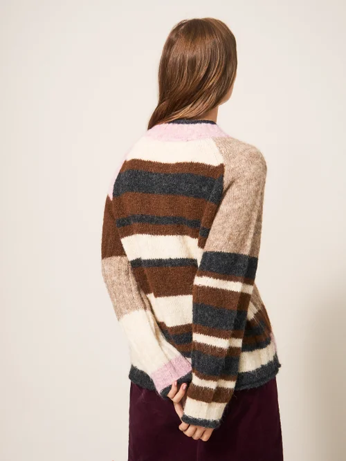 Medway Pullover mit Colour-Block-Design - Natur Mehrfarbig - 34 Bild 3