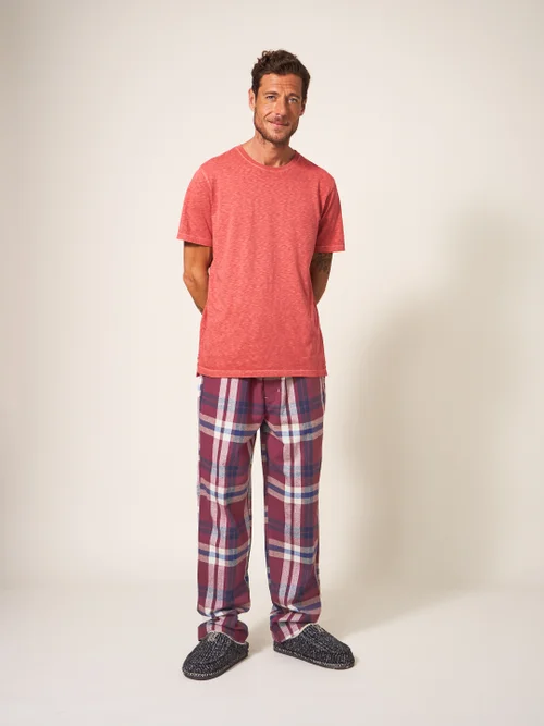 Moorland Flanell-Pyjamahose - Violett Mehrfarbig - L Bild 1
