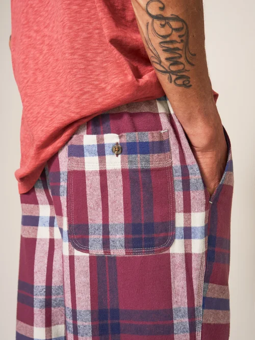 Moorland Flanell-Pyjamahose - Violett Mehrfarbig - L Bild 2