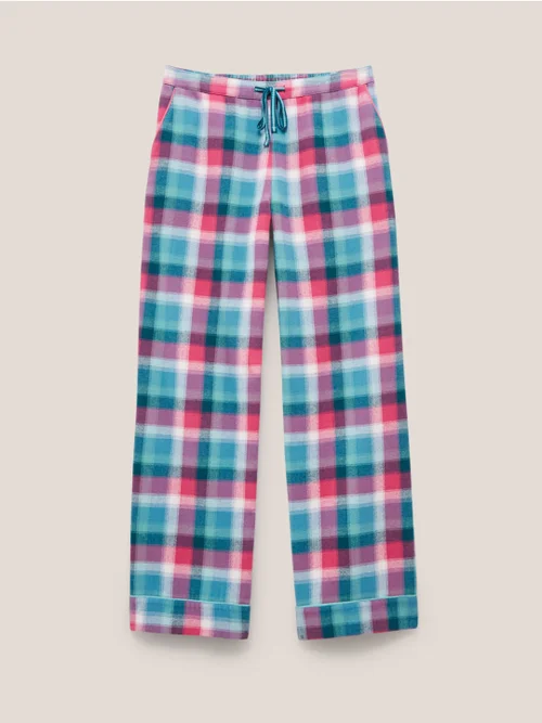 Nina Pyjamahose aus Bio-Baumwolle mit Karomuster - Blaugrün Mehrfarbig - L Bild 4