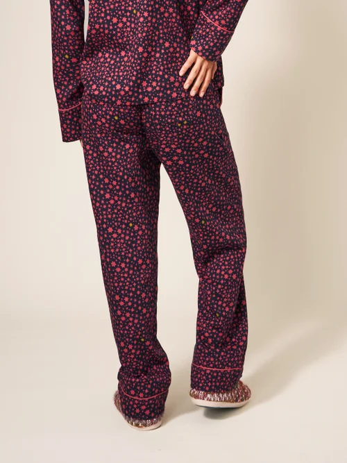 Nina Pyjamahose aus Bio-Baumwolle - Marineblau Mehrfarbig - L Bild 3