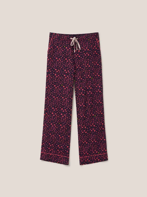 Nina Pyjamahose aus Bio-Baumwolle - Marineblau Mehrfarbig - L Bild 4