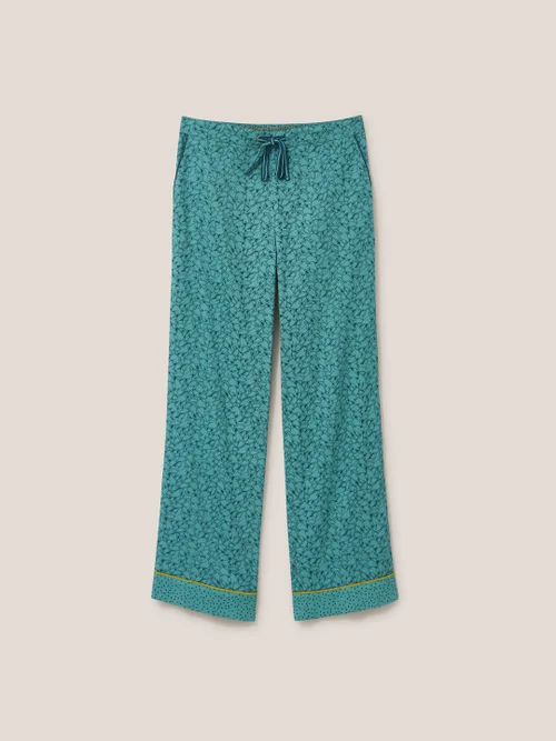 Nina Pyjamahose aus Bio-Baumwolle - Blaugrün Mehrfarbig - L Bild 4