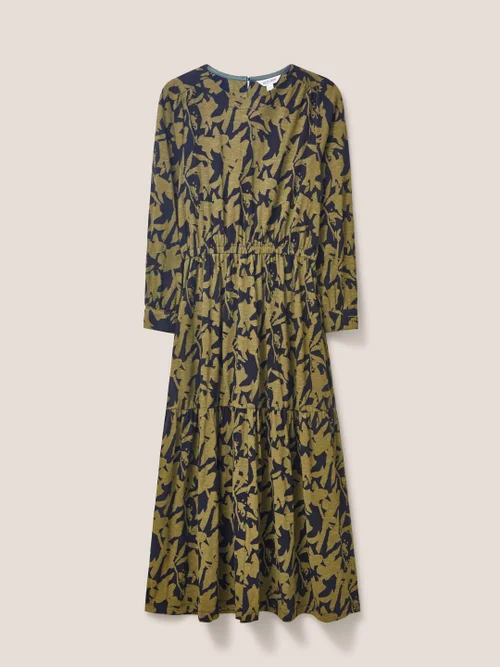 Olive Jerseykleid - Schwarz Mehrfarbig - 34 Bild 4