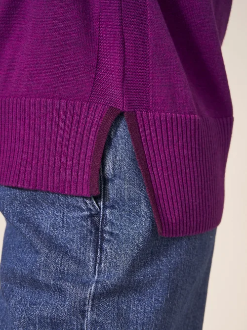 Olive Pullover - Dunkel-Pink - 34 Bild 2