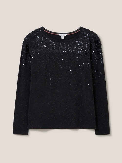 Roxy Paillettentop - Anthrazit - 34 Bild 4