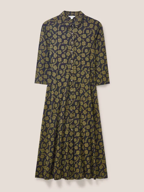 Rua Blusenkleid aus Jersey - Grüner Aufdruck - 38 Bild 4