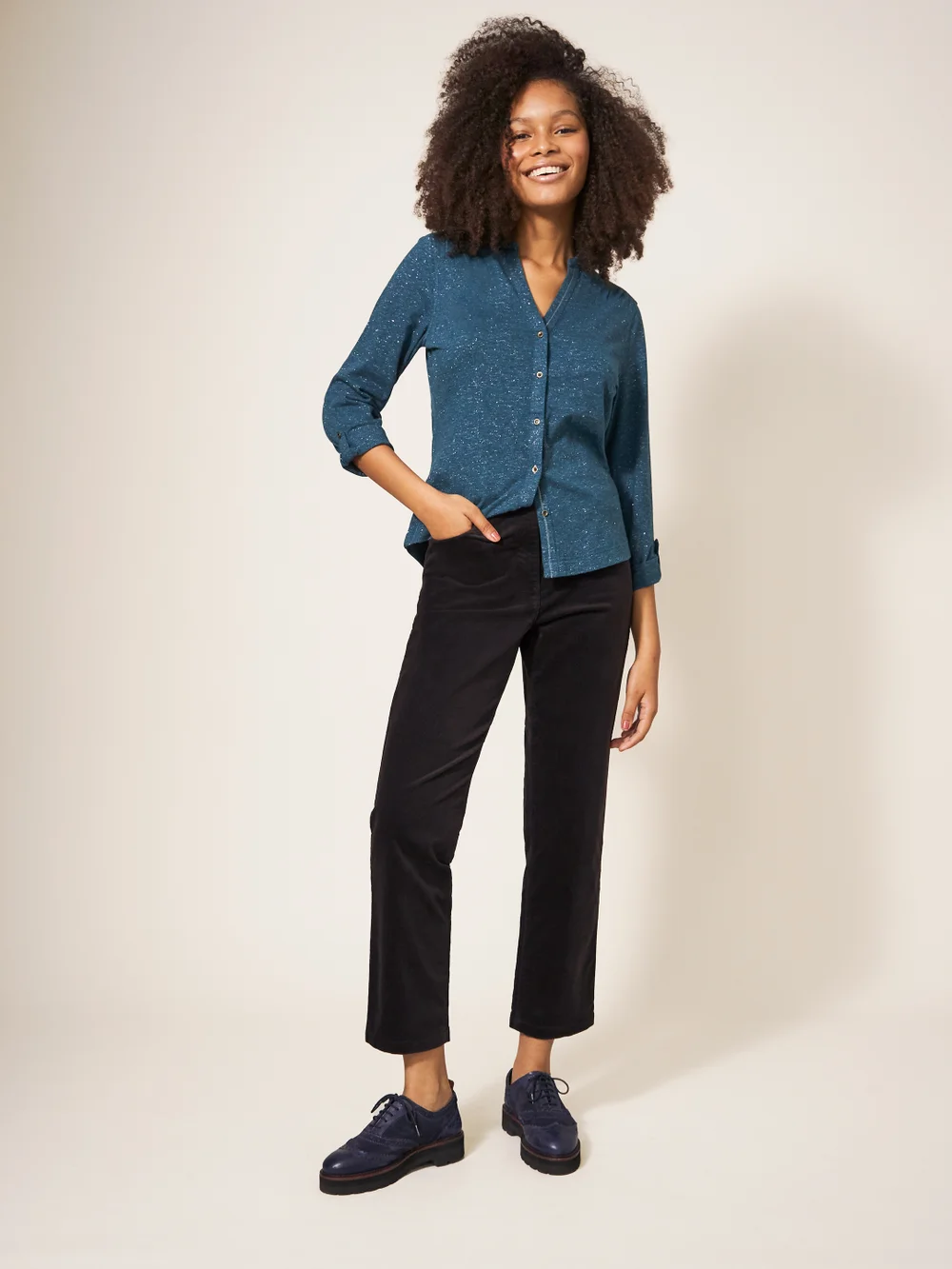 Savannah Samthose - Pures Schwarz - 38 Bild 1