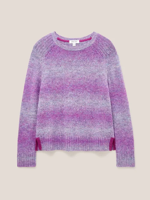 Space Dye Pullover - Lila Mehrfarbig - 34 Bild 4