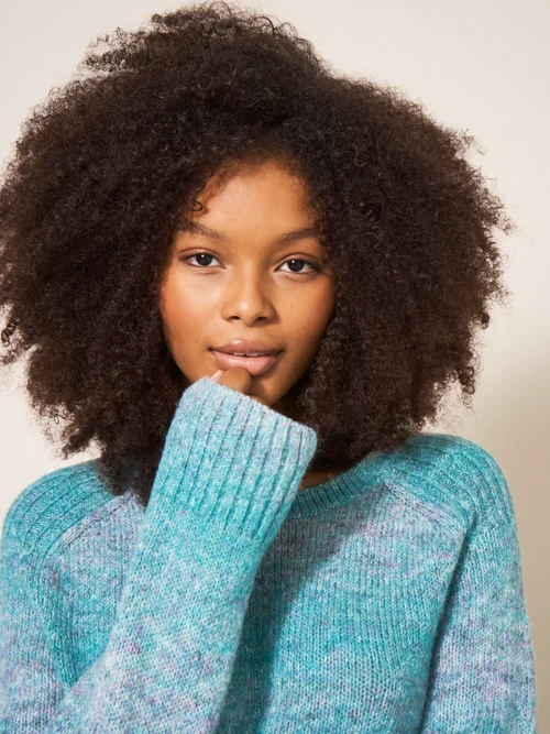 Space Dye Pullover - Blaugrün Mehrfarbig - 34 Bild 2