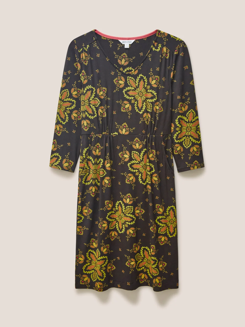 Tallie EcoVero Jerseykleid - Schwarzer Aufdruck - 34 Bild 1