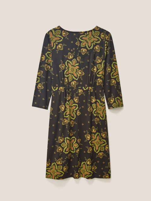 Tallie EcoVero Jerseykleid - Schwarzer Aufdruck - 34 Bild 3