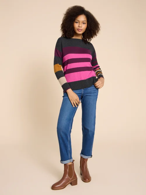 Urban Pullover mit Colour-Block-Design - Grau Mehrfarbig - 34 Bild 1