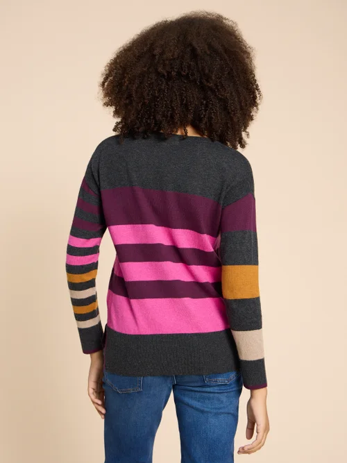 Urban Pullover mit Colour-Block-Design - Grau Mehrfarbig - 34 Bild 3