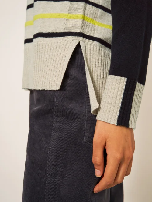 Urban Pullover mit Herzmotiv - Natur Mehrfarbig - 34 Bild 2