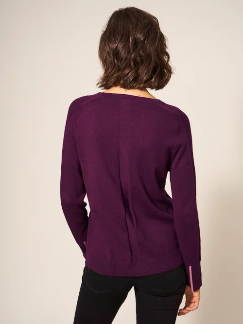 Urban Pullover - Dunkelviolett - 34 Bild 3
