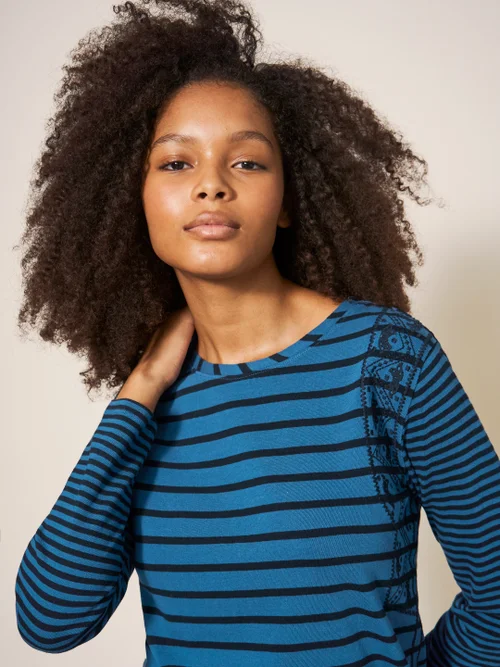 Whisper Langarmshirt - Blau Mehrfarbig - 38 Bild 2