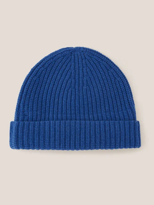 Gerippte Wollmütze - Mittelblau - Einheitsgröße Bild 3