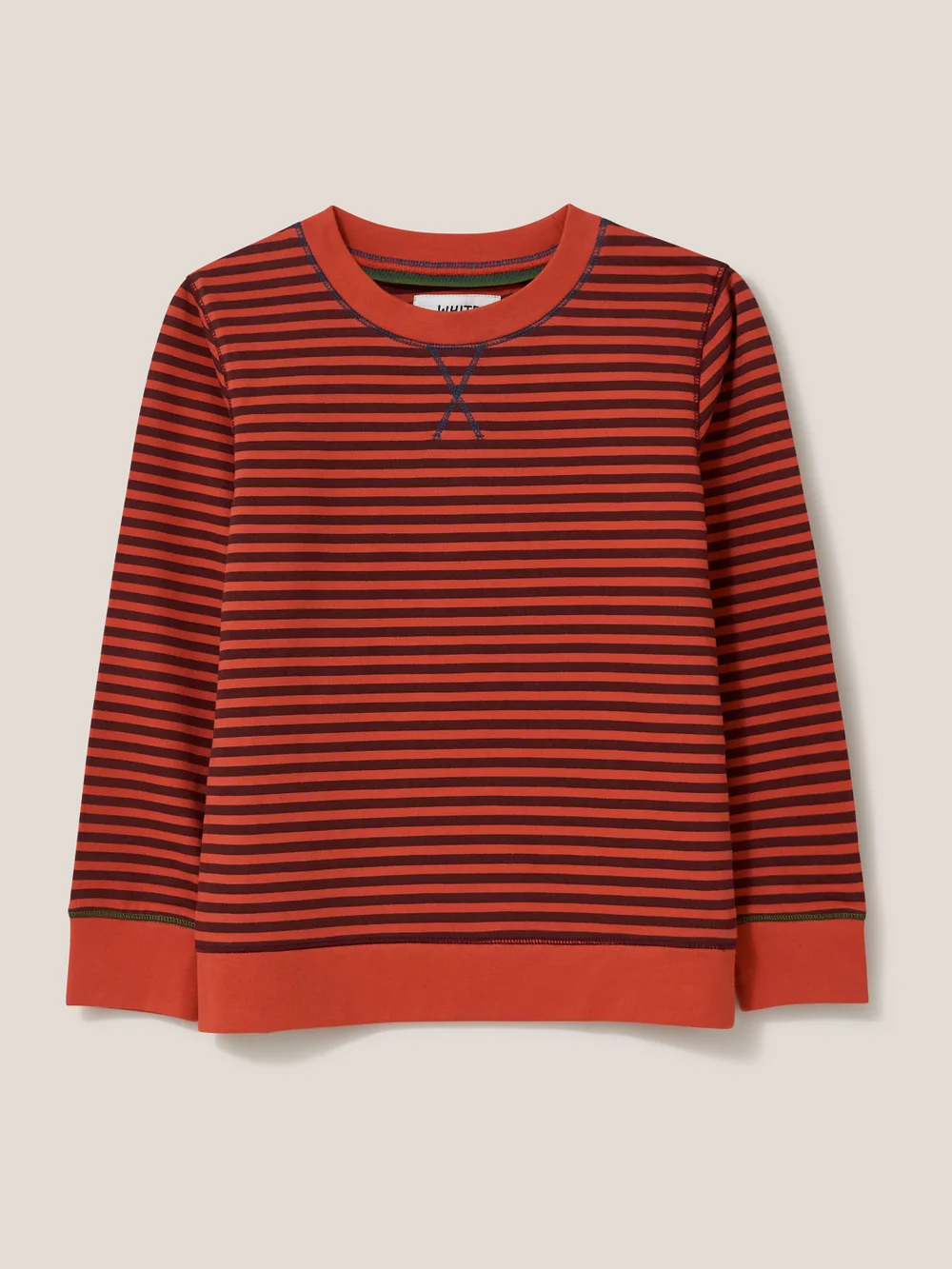 Betta Gestreiftes Sweatshirt - Rot 3-4 Bild 1