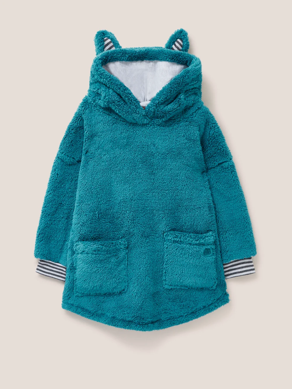 Gemütlicher Hoodie - Blaugrün - 3-4 Bild 1