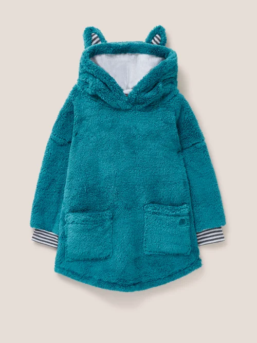 Gemütlicher Hoodie - Blaugrün - 3-4 Bild 1