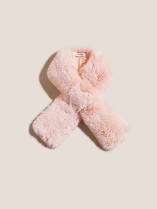 Mini Me Schal aus Kunstpelz - Rosa - Einheitsgröße Bild 1