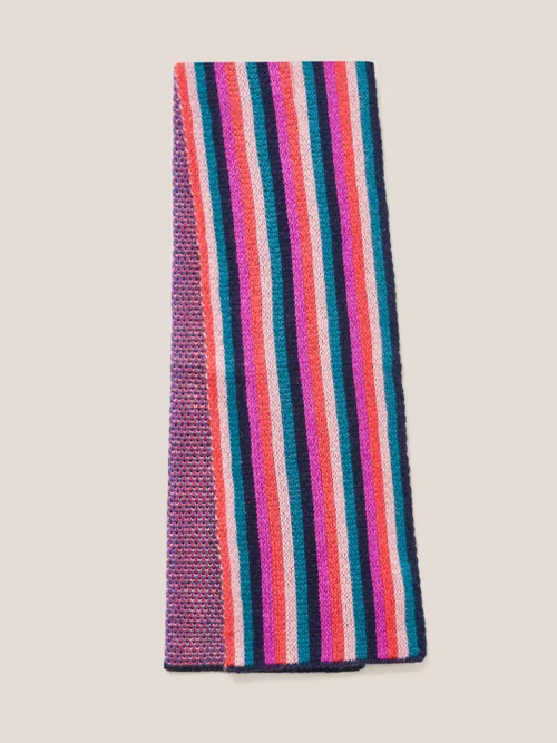 Gestreifter Schal - Rosa - Einheitsgröße Bild 4
