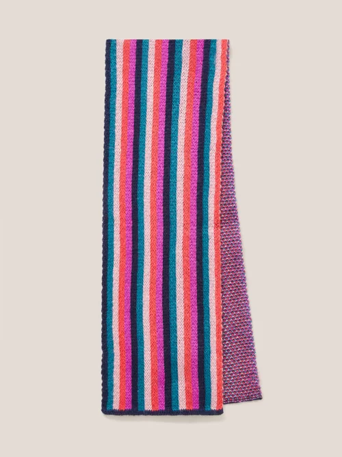 Gestreifter Schal - Rosa - Einheitsgröße Bild 2