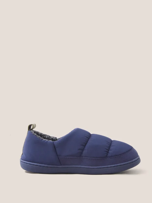 Puffer Hausschuhe aus Nylon - Marine- L Bild 1