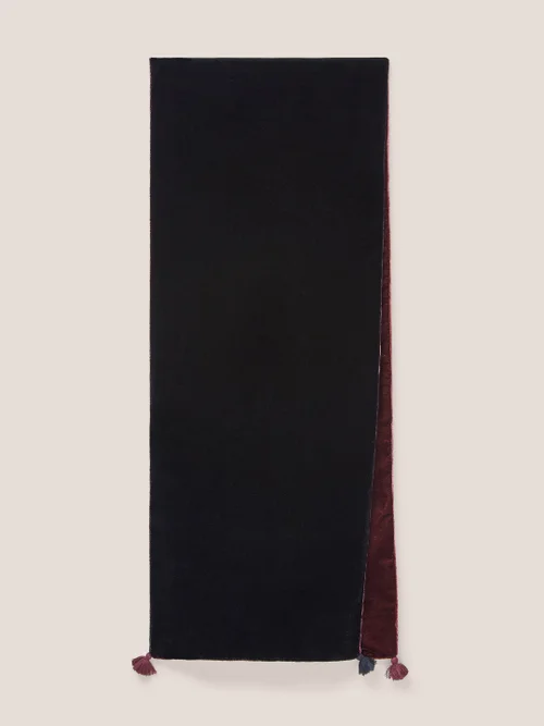 Einfarbiger Samtschal - Dus Pink - Einheitsgröße Bild 4