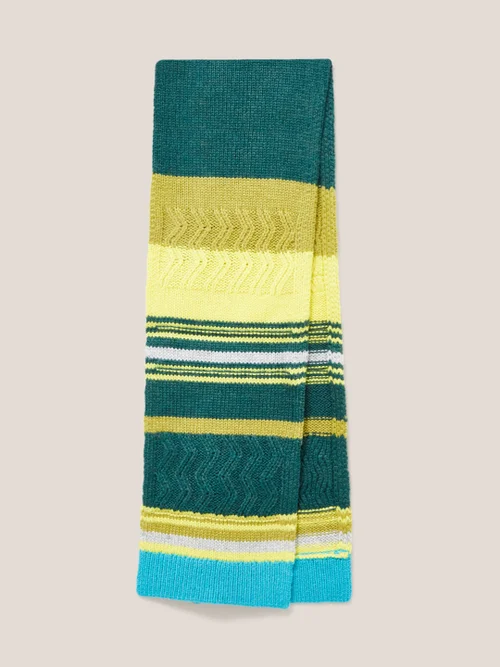 Gestreifter Schal - Grün - Einheitsgröße Bild 2