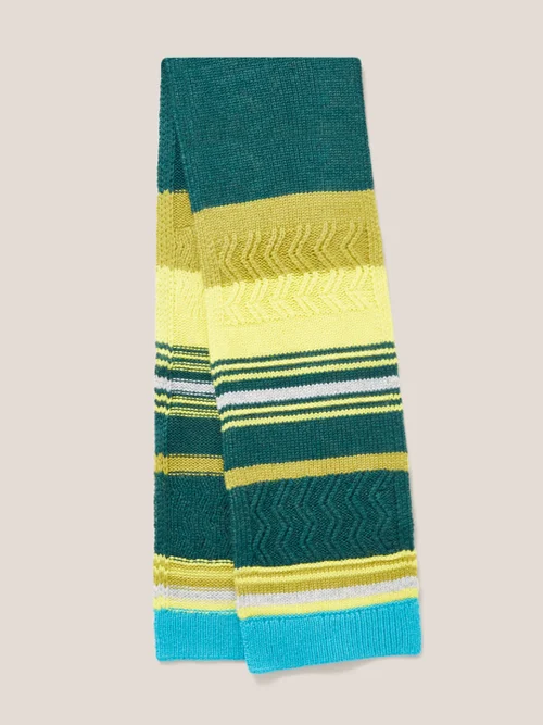 Gestreifter Schal - Grün - Einheitsgröße Bild 4