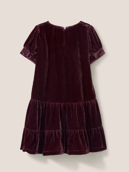 Partykleid aus Samt - Rot - 3-4 Bild 3