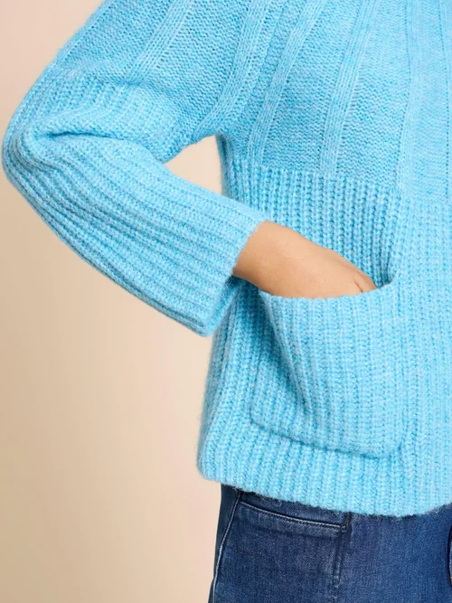 Clover Pullover - Mid Blue - 38 Bild 3