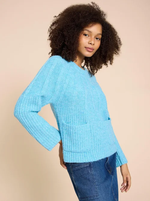 Clover Pullover - Mid Blue - 38 Bild 2