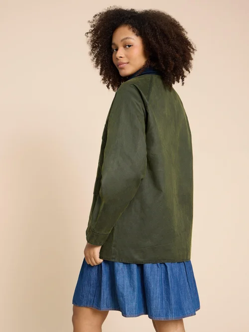 Juniper Baumwolljacke - Khaki Grn - 38 Bild 4