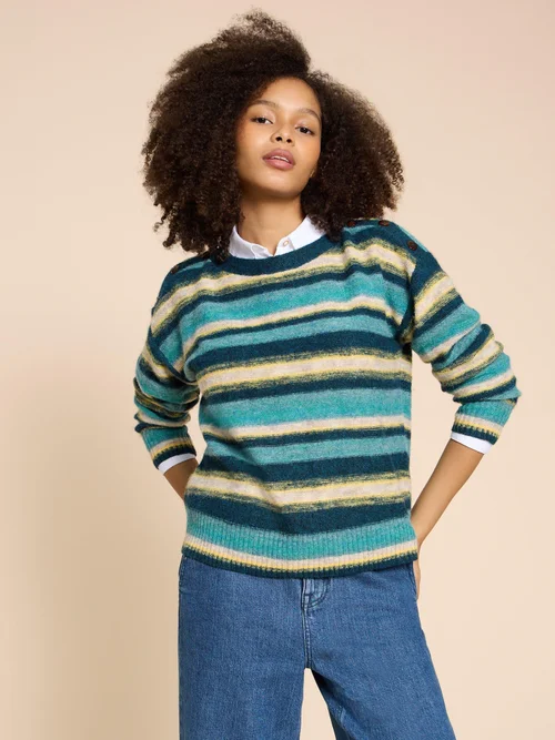 Sicily Pullover - Blue Mlt - 38 Bild 2
