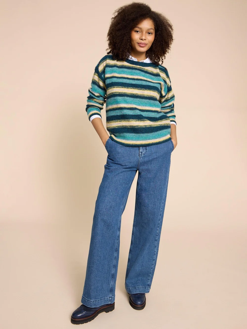 Sicily Pullover - Blue Mlt - 38 Bild 1