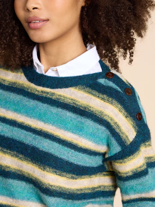 Sicily Pullover - Blue Mlt - 38 Bild 3