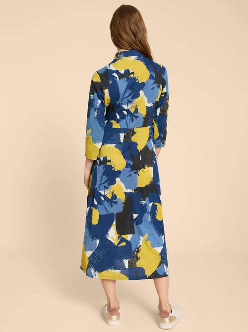 Rua Blusenkleid aus Jersey - Blue Pr - 34/R Bild 4