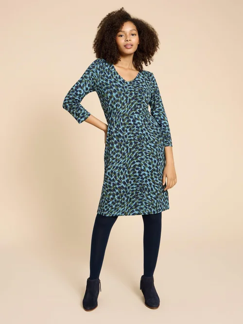 Tallie EcoVero Jerseykleid - Teal Pr - 38/R Bild 2