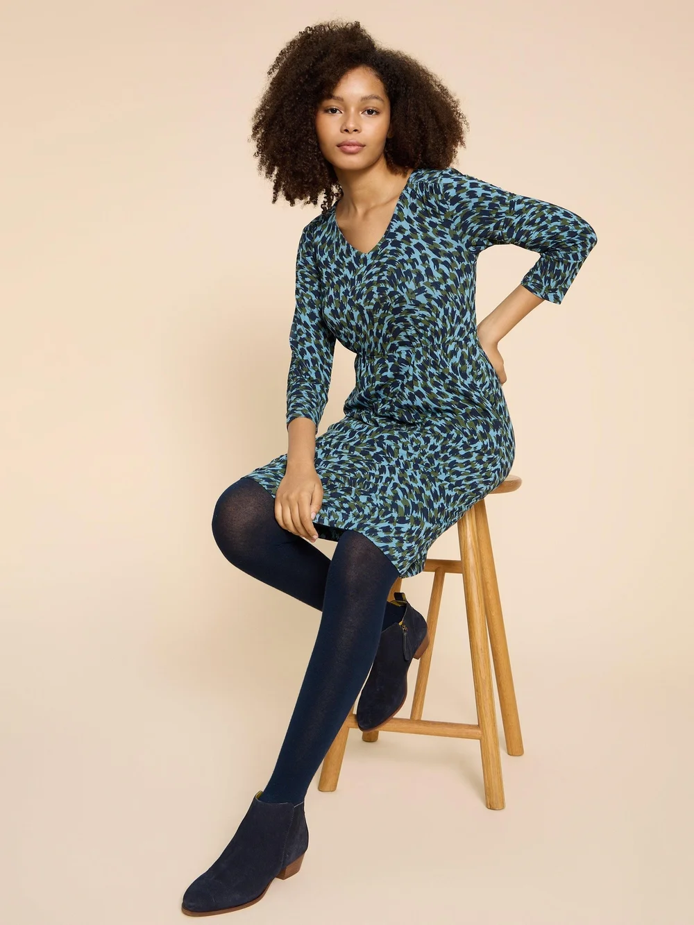 Tallie EcoVero Jerseykleid - Teal Pr - 38/R Bild 1