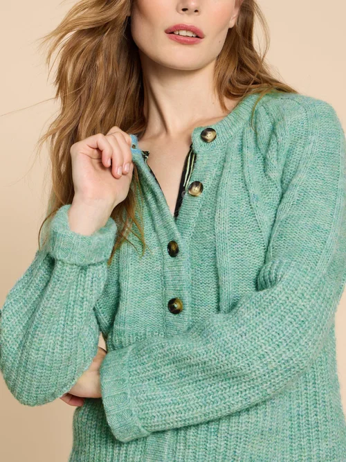 Clover Strickjacke - Mid Green - 38 Bild 2