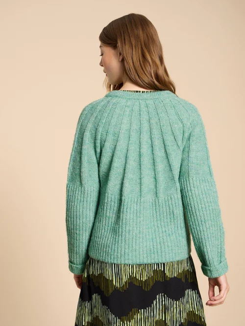 Clover Strickjacke - Mid Green - 38 Bild 4