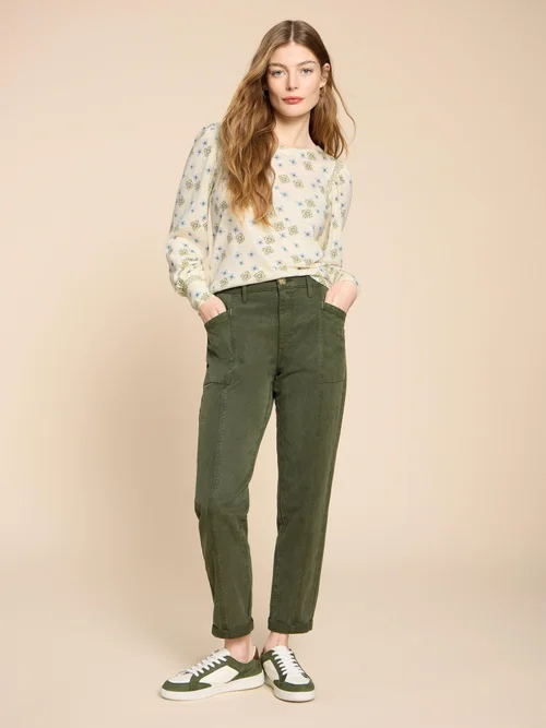 Blake Bluse mit Puffärmeln - Ivory Mlt - 52 Bild 2